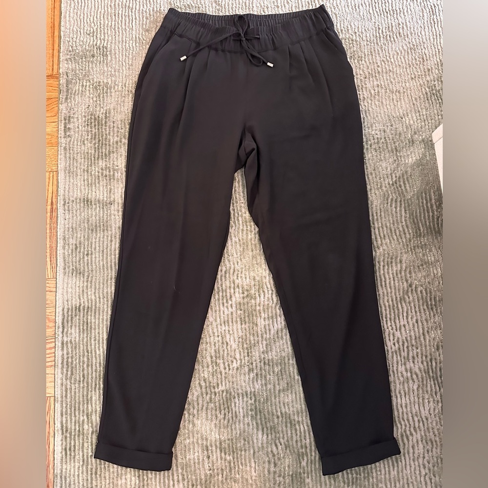 Black Zara drawstring trousers - size S